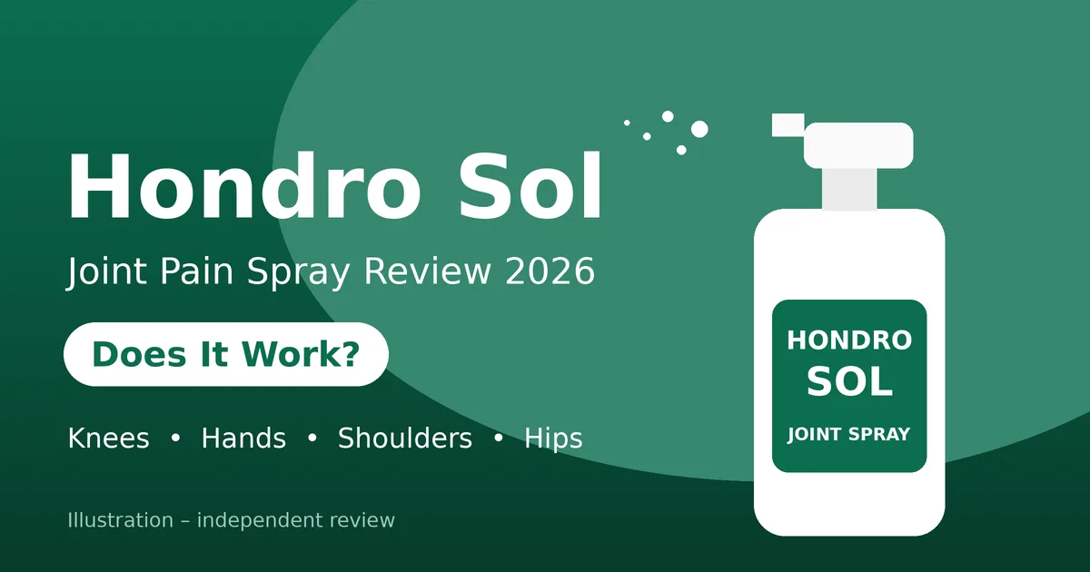 Hondro Sol joint pain spray review 2026 – Does It Work?