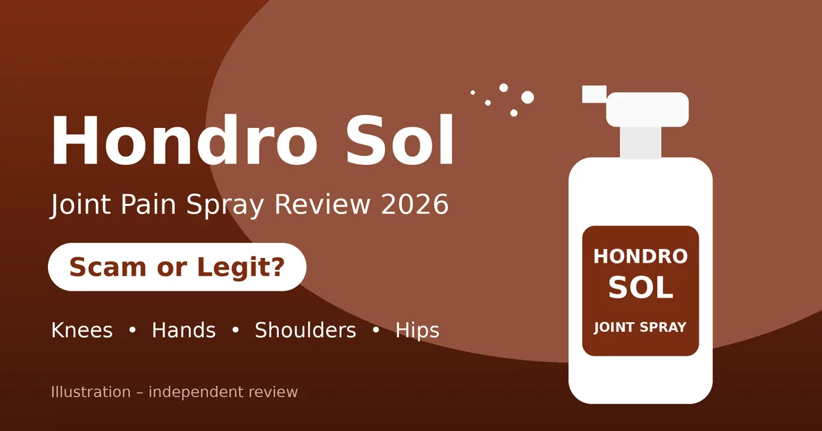 Hondro Sol joint pain spray review 2026 – Scam or Legit?